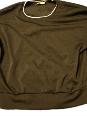 Chloe & Katie Womens Black Sweatshirt Pullover Crew Neck Casual Top M